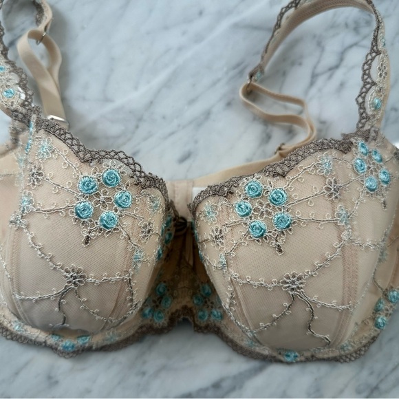 Harlequin Panache Soria Elegant Lace Embroidered Lingerie Set 34F M - Picture 13 of 13